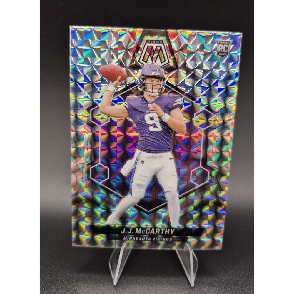 2024 Panini J.J. McCarthy 310 Rookies Mosaic Prizm RC Vikings
